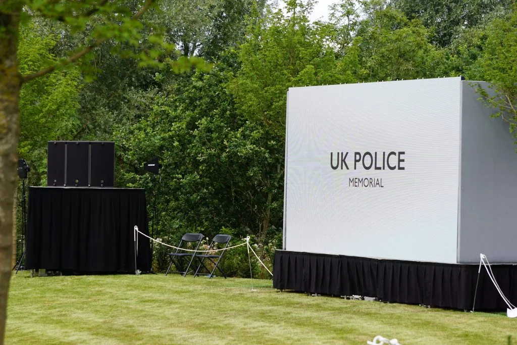 UK Police Memorial Dedication