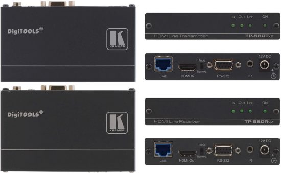 Kramer TP-580TXR/TP-580RXR HDMI -> CAT6 Transmitter/Receiver system