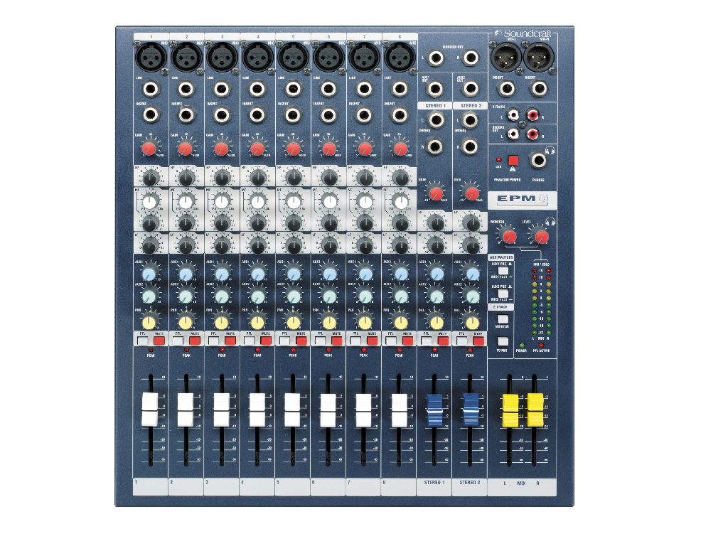 soundcraft emp8 hire available at Cloud One